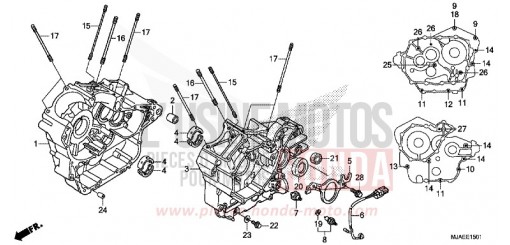 CRANKCASE (VT750S) VT750SE de 2014